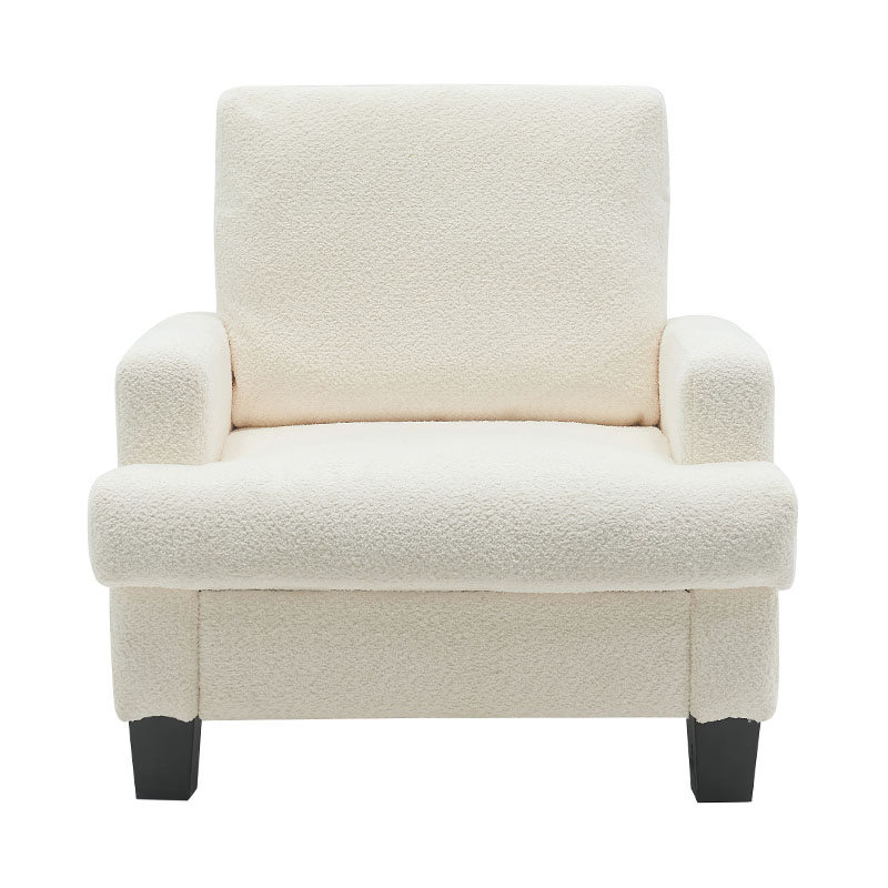 Modern Teddy Velvet fehér szövet kanapé